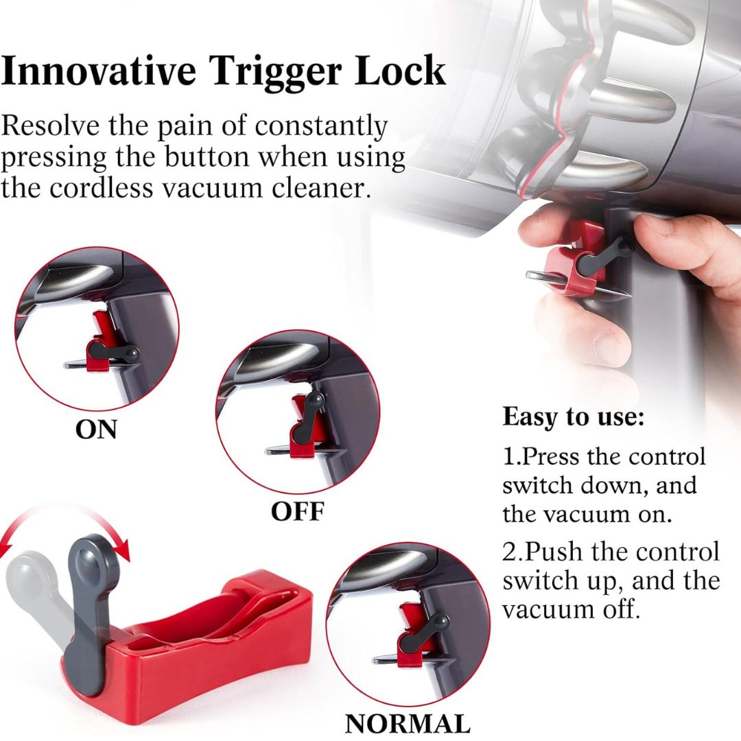 Trigger Lock for Dyson Vacuum - Free Your Finger